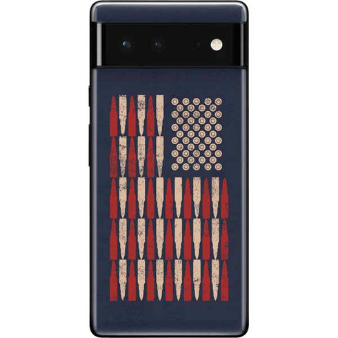 Blue Bullet American Flag Google Pixel 6 Skin